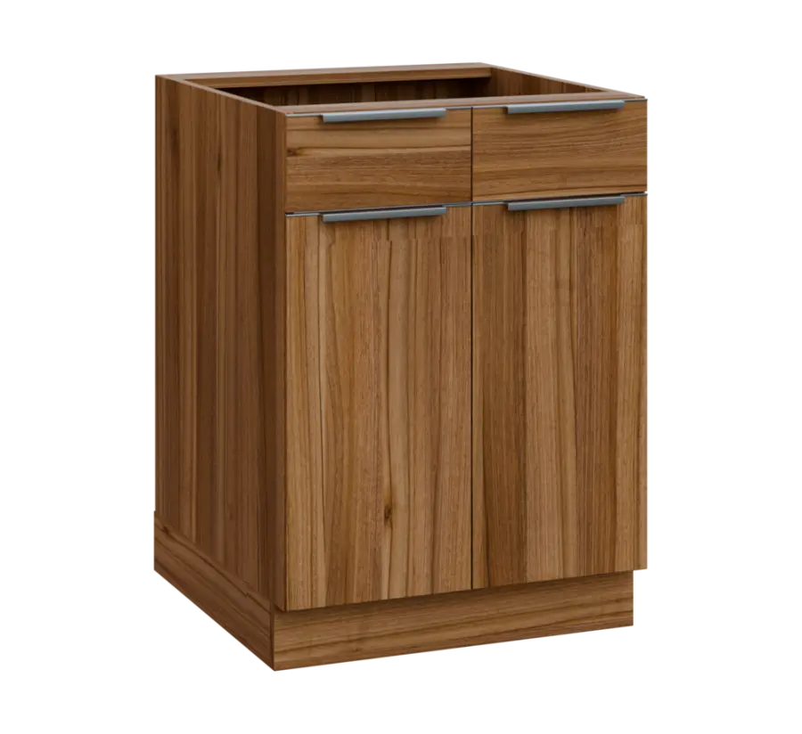 SIS - 6DZ2 spodní skříňka, 2-dveřová, 2-zásuvková, 870x600x600, ořech světlý